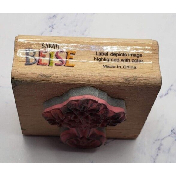 Daisy Flower Vase Sarah Beise Wood Mounted Rubber Stamp - Picture 4 of 7